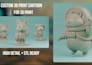 create custom 3d character model and figurine for 3d printing